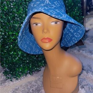 Louis Vuitton Blue Monogram Bucket Hat